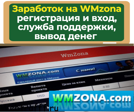 Букс Wmzona для заработка на заданиях, просмотрах