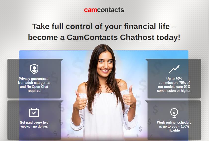 Camcontacts заработок