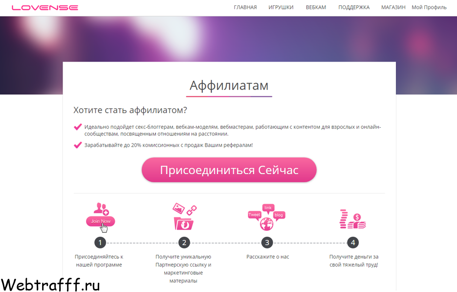 Lovense партнерскую программу