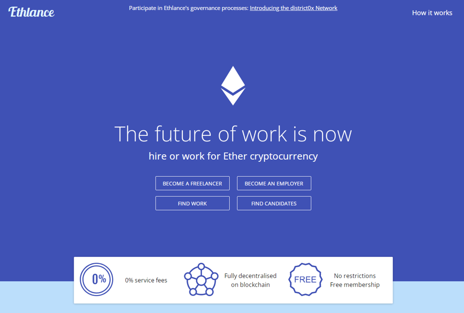 Ethlance для заработка Ethereum