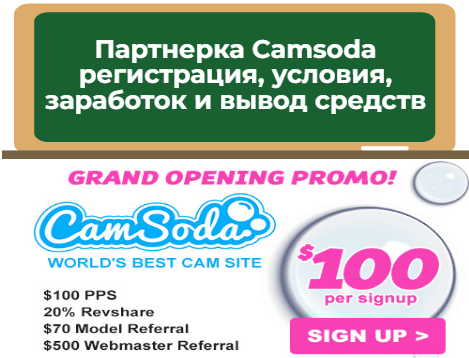 Партнерская программа Camsoda