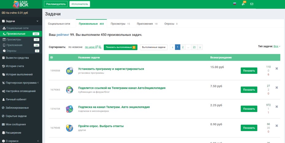 Лучшие буксы для заработка на кликах